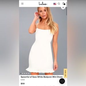 Lulus Spoonful of Sass White Bodycon Mini Dress